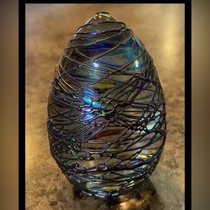 Glass Eye Studio Paperweight Egg Shaped